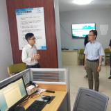 民政部社会福利中心党委书记、、市民政局、、区长等向导考察